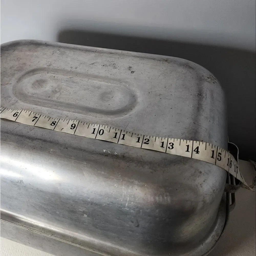 Antique Aluminum Royal Chef Poulsen Nardon Lidded Roaster No. 125 Los Angeles CA